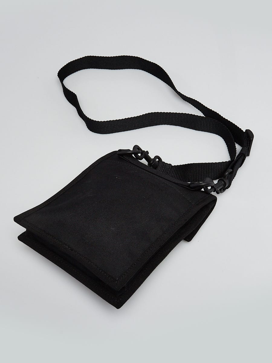 Balenciaga Black Nylon Explorer Pouch Patches Crossbody Bag