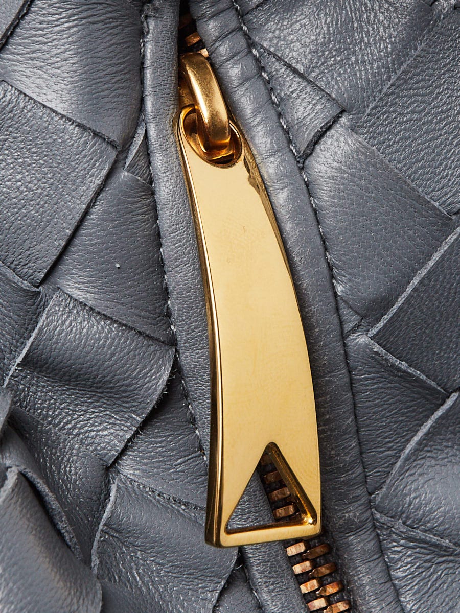 Bottega Veneta Small Jodie Leather Hobo Bag Thunder Gold