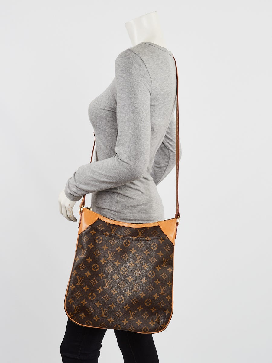 Louis+Vuitton+Odeon+Shoulder+Bag+MM+Brown+Canvas for sale online