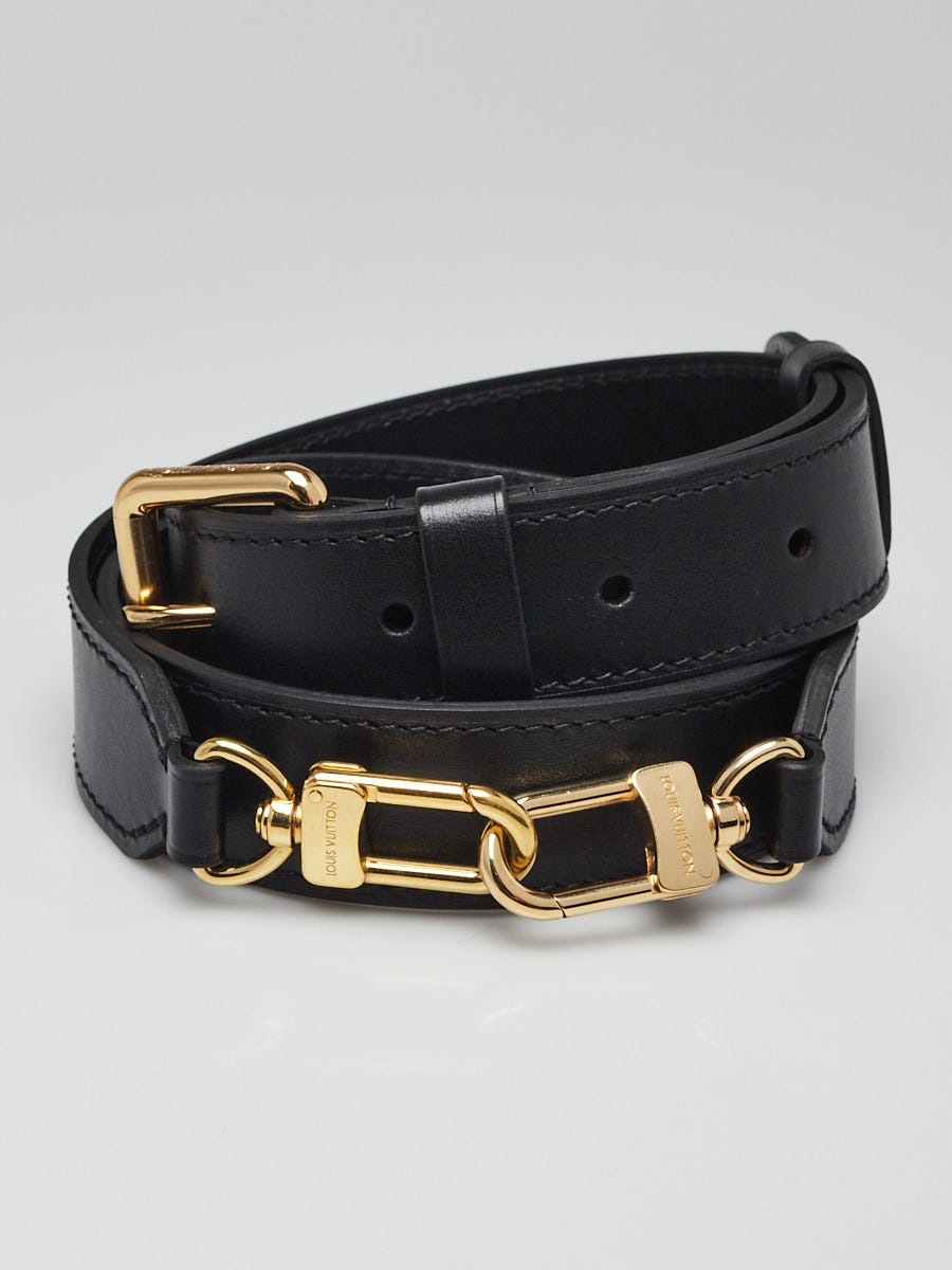 Louis Vuitton Black Leather Odeon Adjustable Bag Strap - Yoogi's