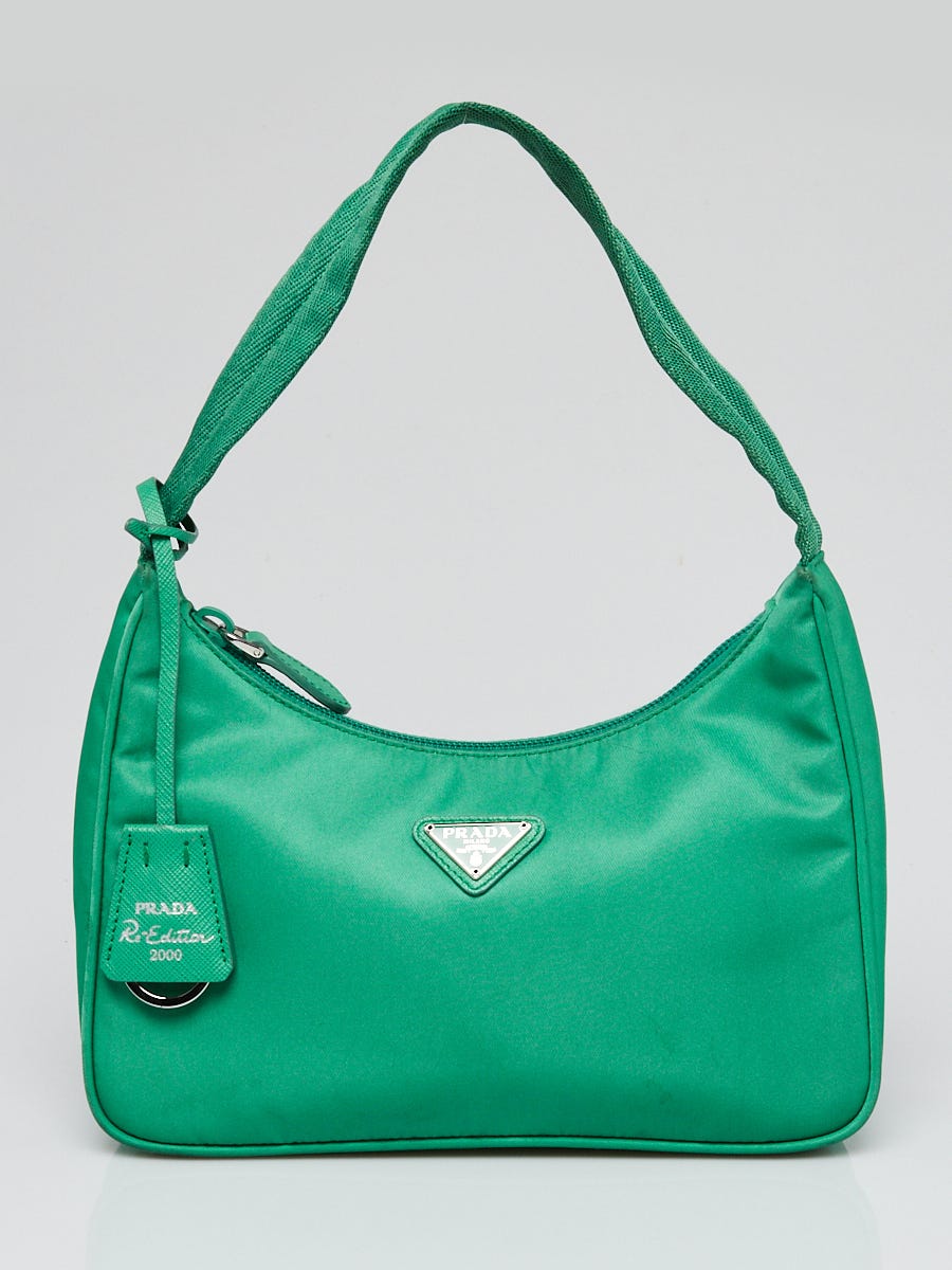 Prada Green Tessuto Nylon Re-Edition 2000 Mini Bag 1NE515 - Yoogi's Closet