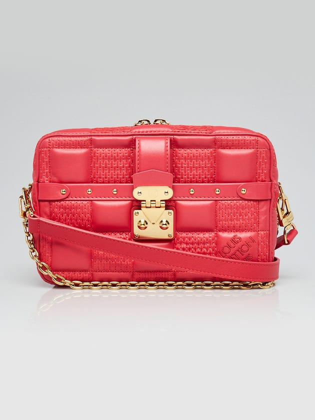 Louis Vuitton Rose Damier Quilted Leather Troca PM Bag