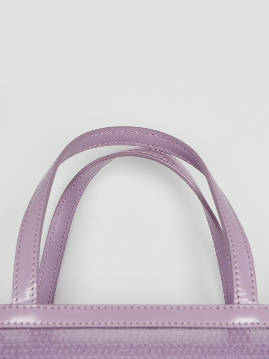 Prada Purple Sequin Mesh and Leather Small Tote Bag Prada Purple Sequin Mesh and Leather Small Tote Bag