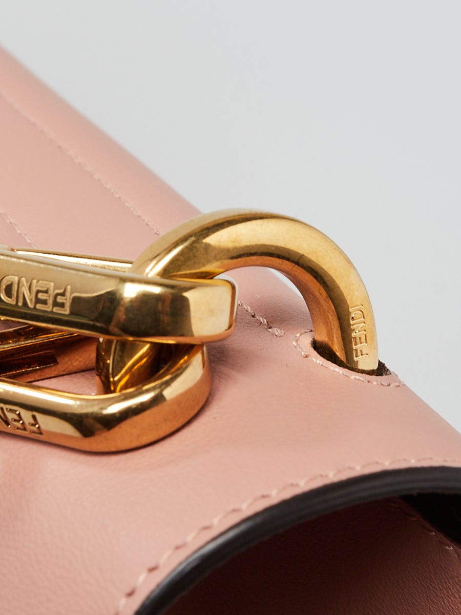 Fendi Pink Smooth Leather Kan U Shoulder Bag 8BT313