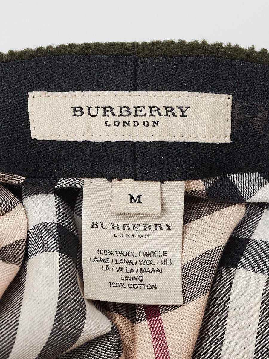 Burberry Green Wool Newsboy Cap Size M | Yoogi's Closet