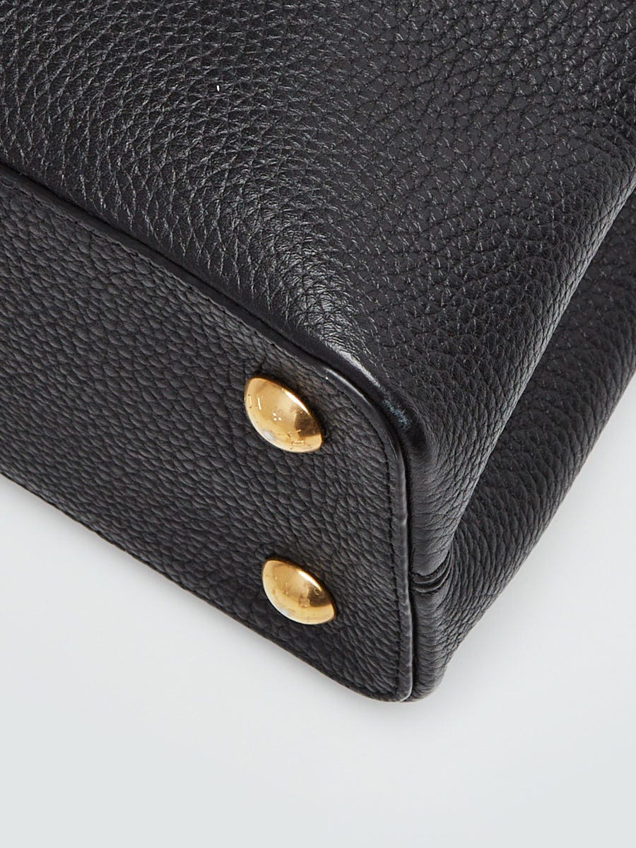 Louis Vuitton Black Taurillon Leather Capucines Wallet - Yoogi's Closet