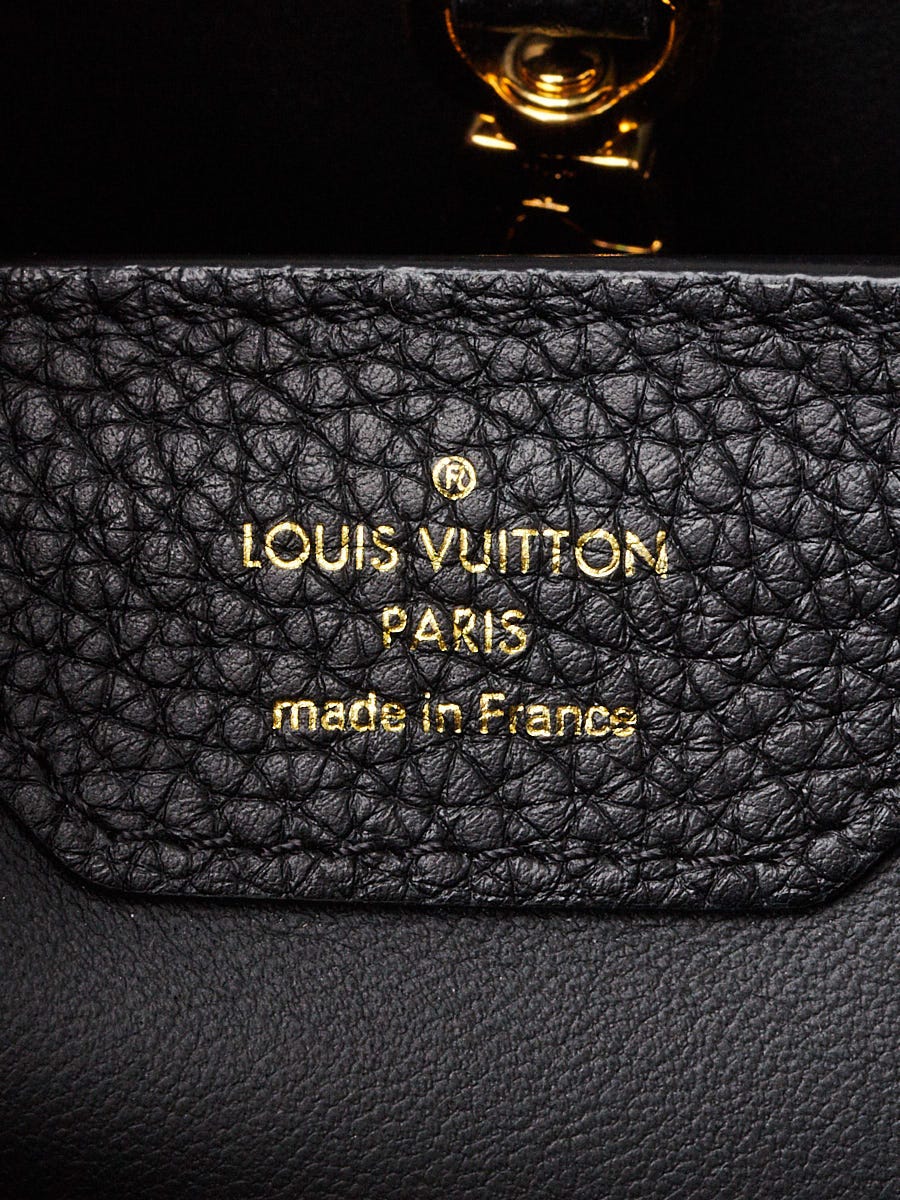 Louis Vuitton Black Taurillon Leather Flower Crown Capucines PM w/ STt –  Bagriculture