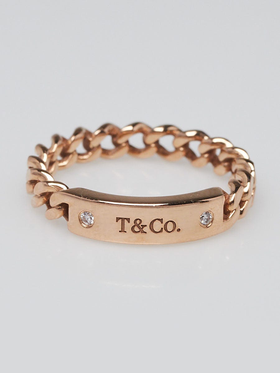 Tiffany and co micro store link ring