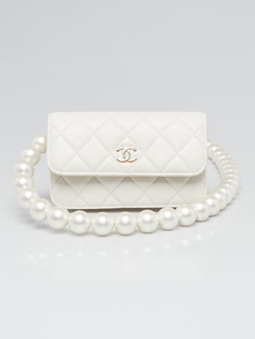 Chanel white pearl bag Clearance