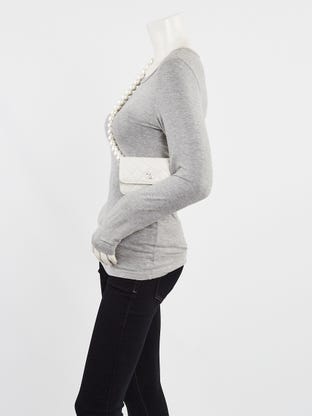 Chanel Grey/Green Wool Collarless Jacket Size 12/44 - Yoogi's Closet