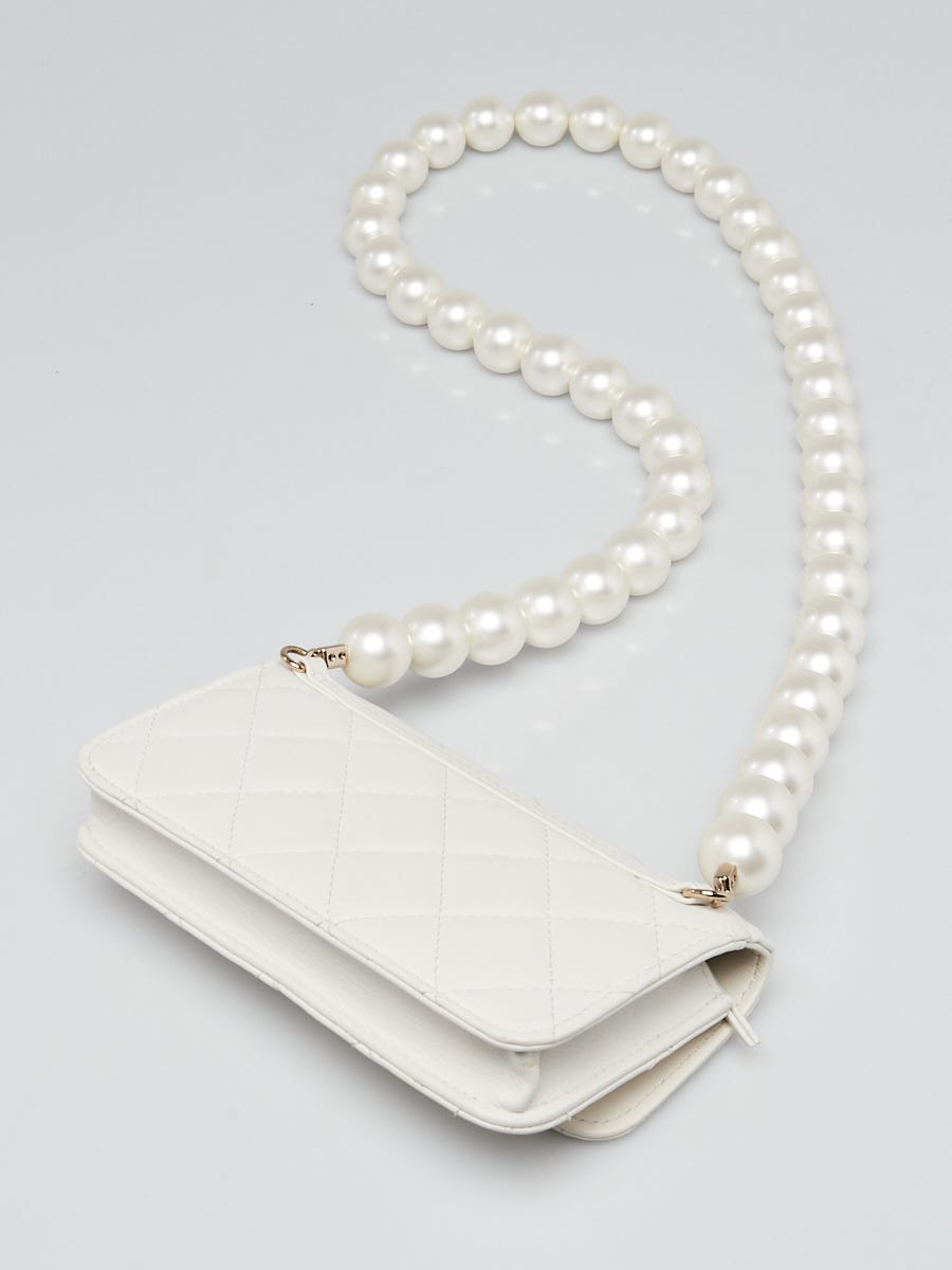 white pearl chanel bag