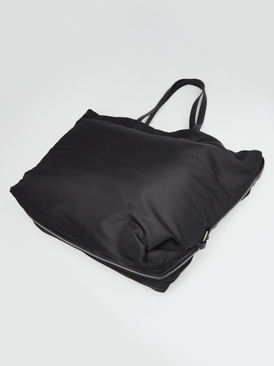 Alexander McQueen★素敵！Black Nylon Logo Tote Alexander McQueen Black Nylon Graffiti Logo Large Tote Bag