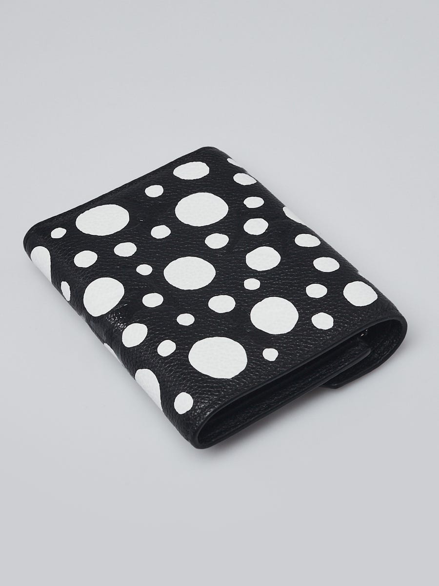 Louis Vuitton x Yayoi Kusama Victorine Wallet Black/White in Grained  Empreinte Cowhide Leather with Silver-tone - US