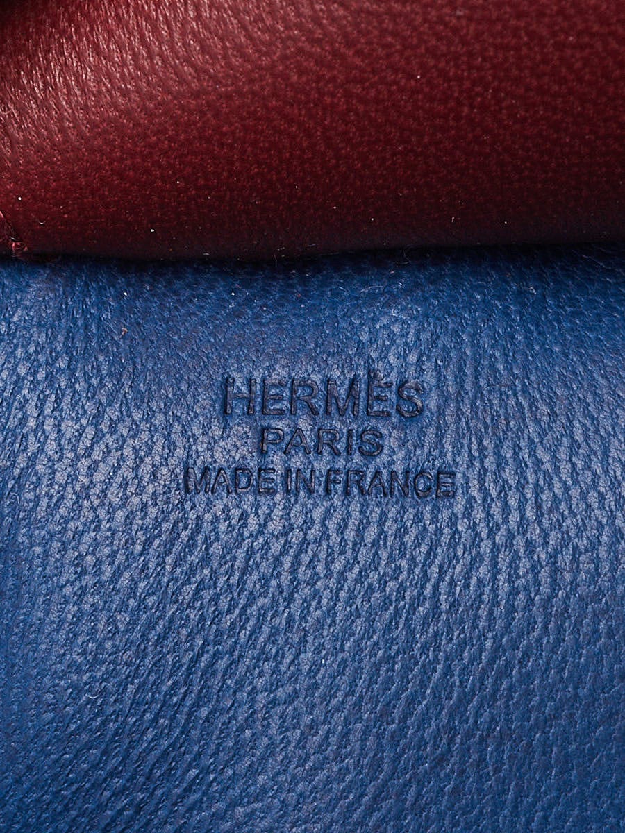 Hermes Rodeo PM Bag Charm Blue de France/ Cornaline/ Rouge Sellier