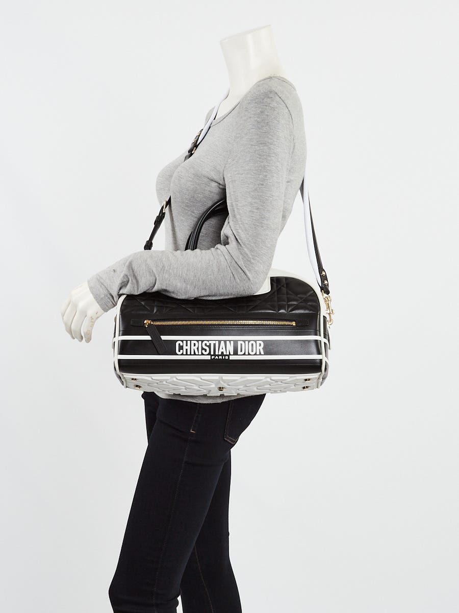 Christian Dior - 2022 Pre-Owned Oblique Vibe Bowling Bag - Women - Leather/Leather - One Size - White