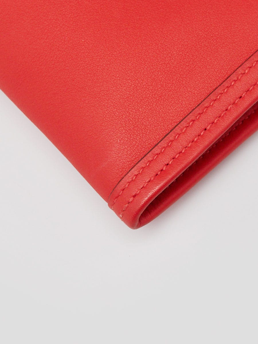 Hermes Rouge Tomate Swift Leather Jige 29 Clutch Bag - Yoogi's Closet