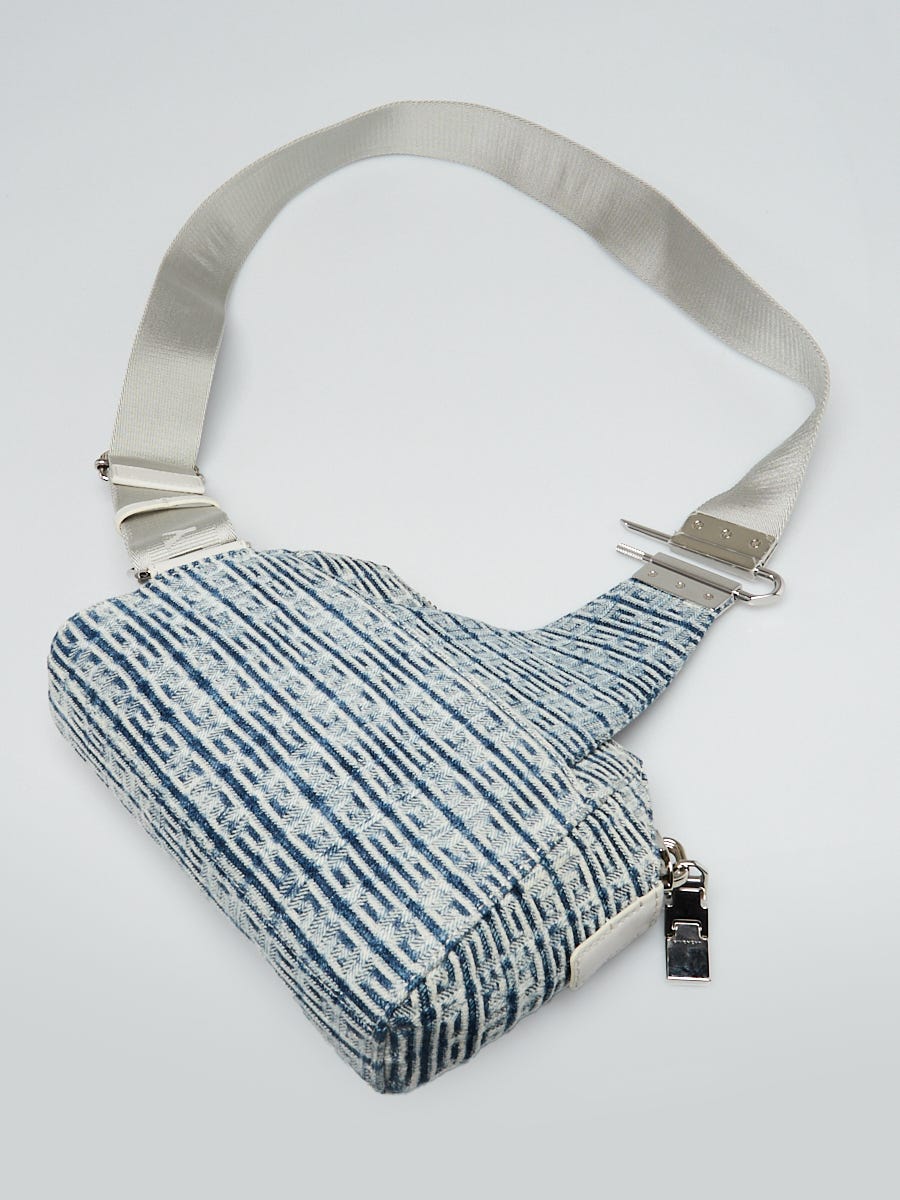 Givenchy Blue 4G Embroidered Denim Small Antigona Crossbody