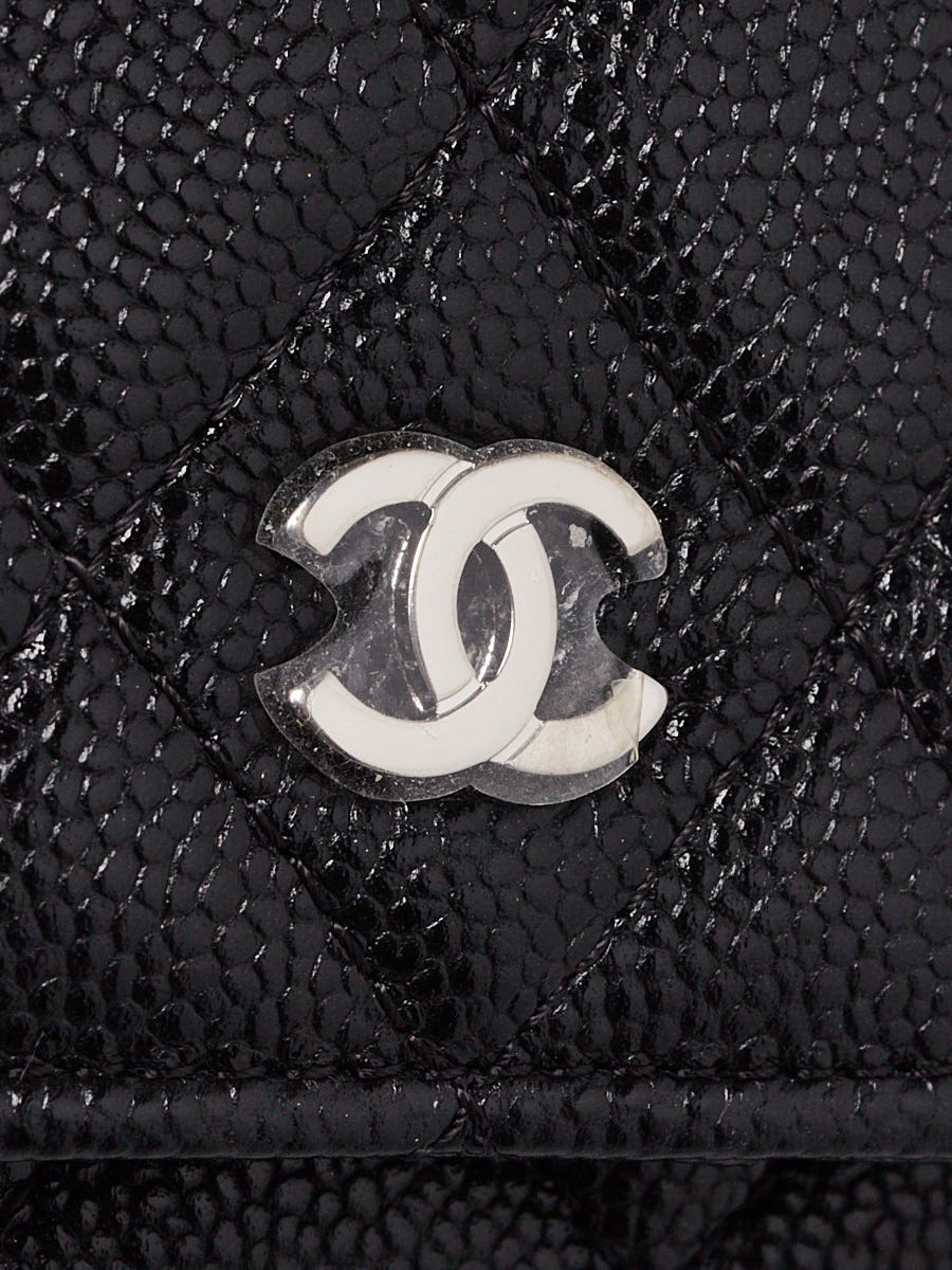 Chanel Quilted Caviar O-Case - Black Clutches, Handbags - CHA950511