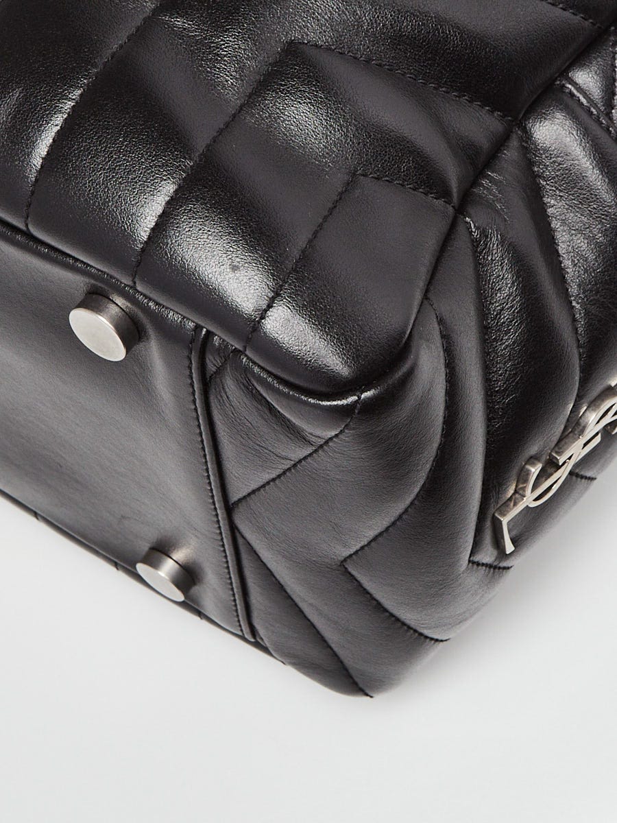 Chanel Black Quilted Leather Mini Bowling Bag - Yoogi's Closet