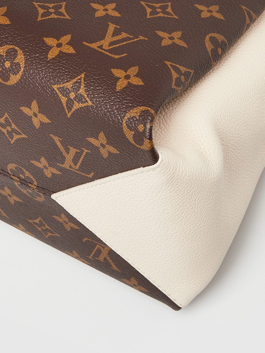 Louis Vuitton Cream Monogram Canvas Pallas Bag - Yoogi's Closet