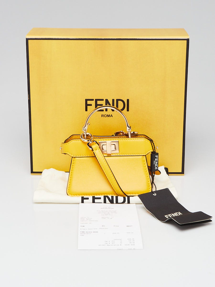 Fendi 2022 Nano Peekaboo Maxi Handle Bag