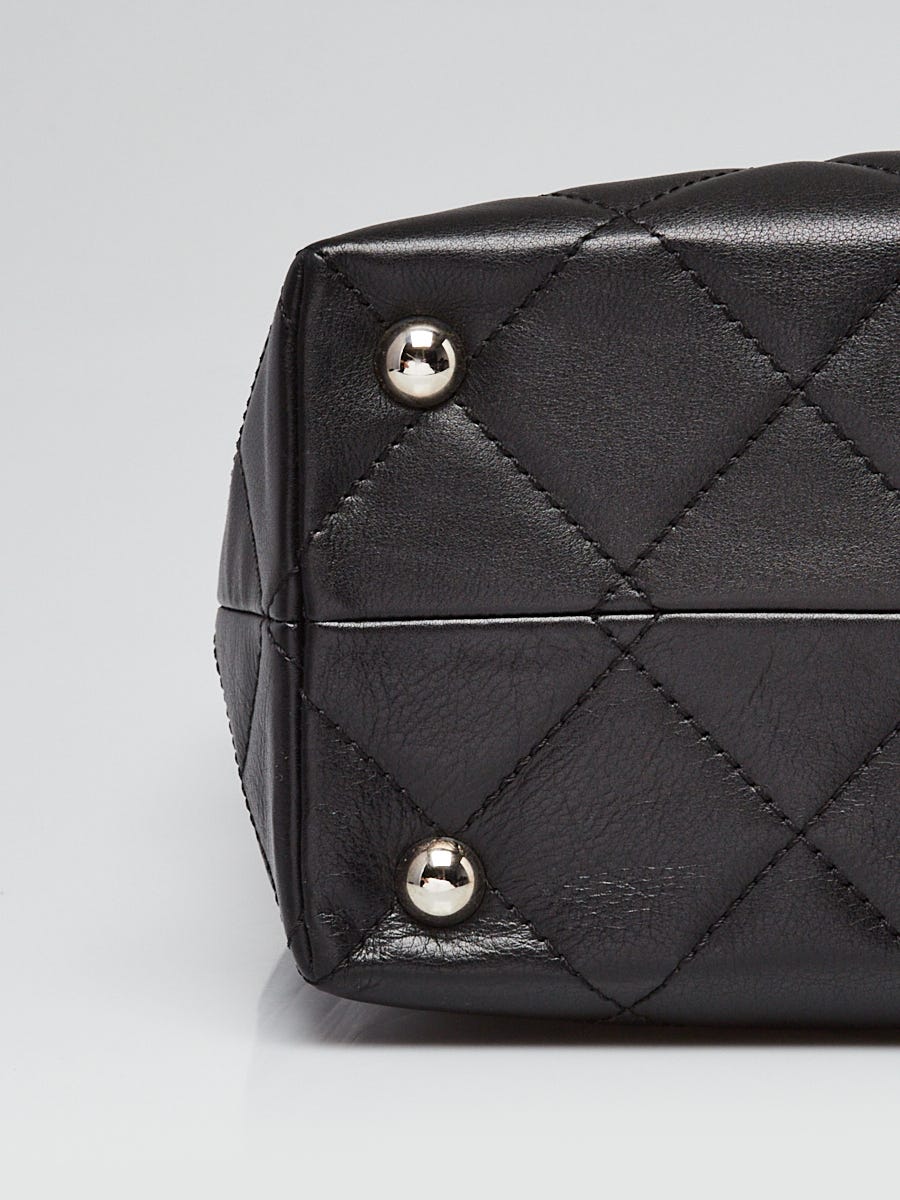 Chanel Black Quilted Leather Thin City Accordion Tote Bag - Yoogi's Closet