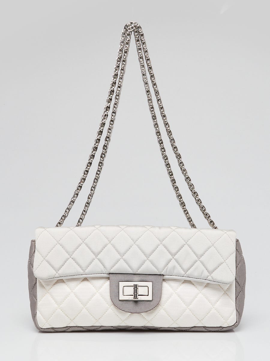 small white chanel handbag