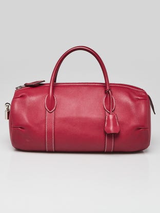 30cm Rubis Swift Leather Polochon Bag