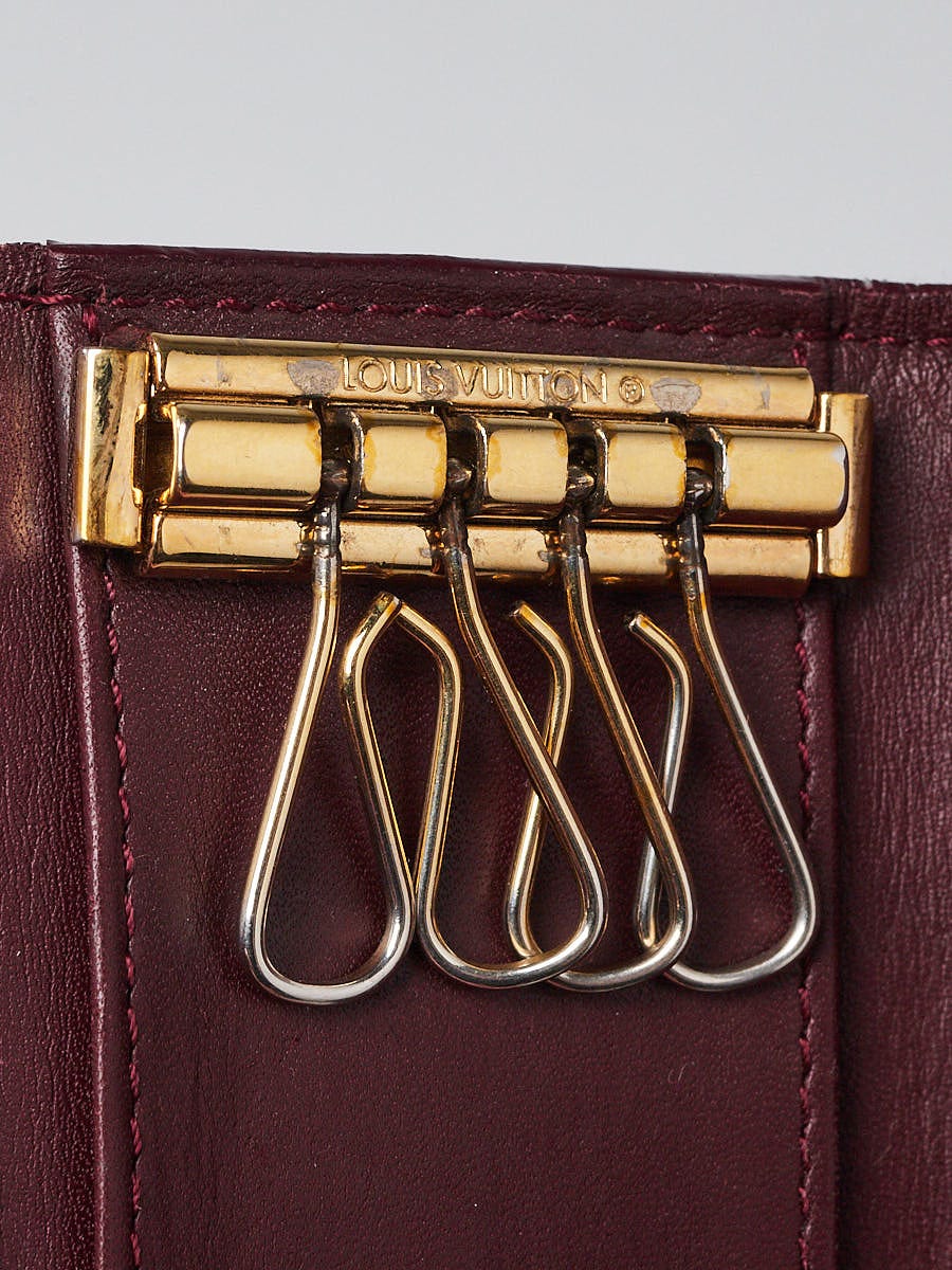Louis Vuitton Rouge Fauviste Vernis Leather Multicles 4 Ring Key Holder -  Yoogi's Closet