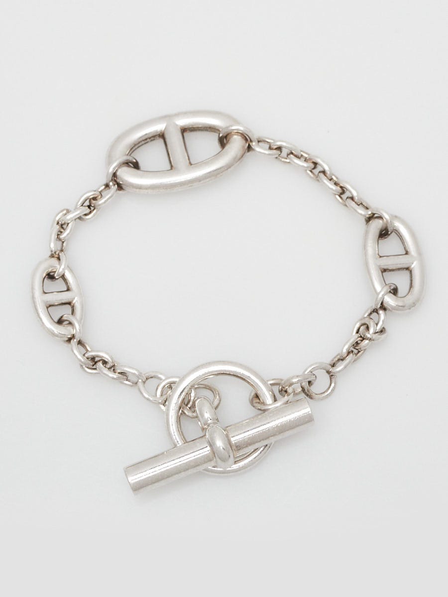 Sterling Silver Farandole Chain Link Toggle Bracelet