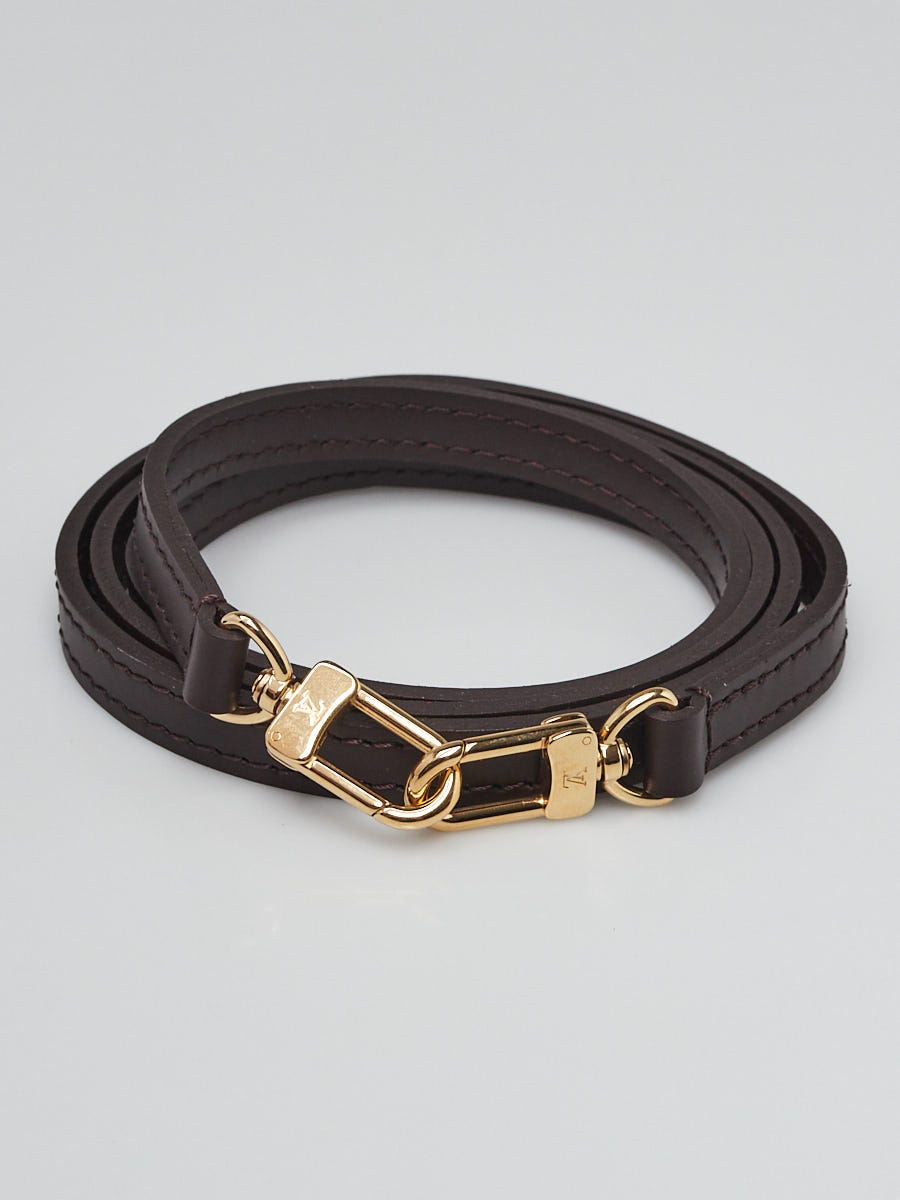 Louis Vuitton Ebene Calfskin 12mm Shoulder Strap - modaselle