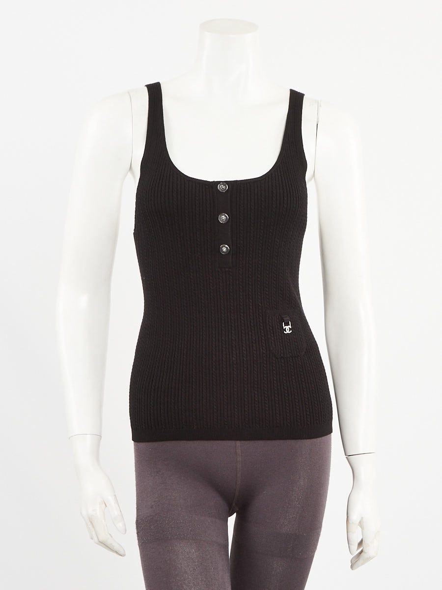 Chanel - Authenticated Top - Cotton Black Plain for Women, Never Worn, with Tag
