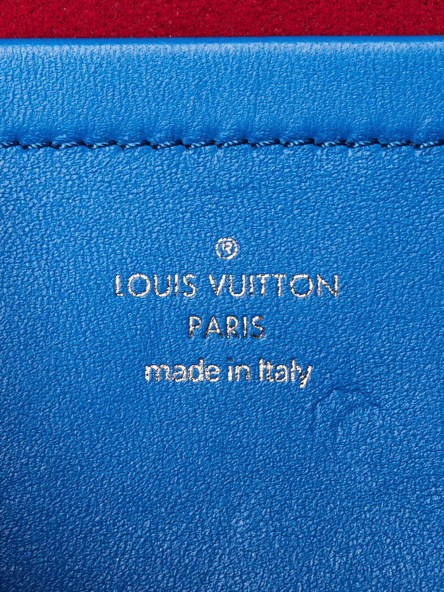 Louis Vuitton Coussin Pochette Monogram Embossed Lambskin Blue 22526256