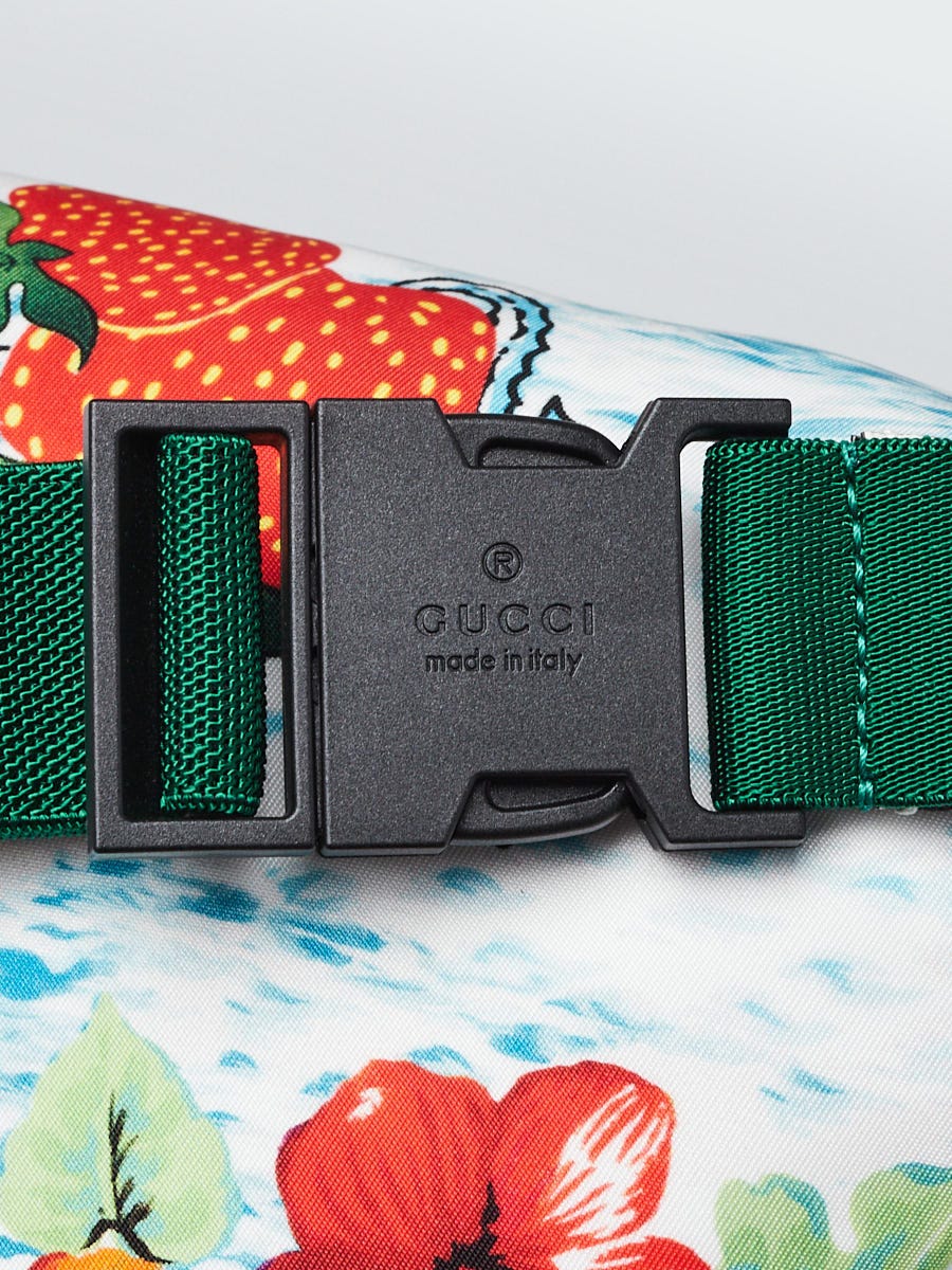 Gucci White Printed Nylon Gucci Merveilleux Children's Belt Bag
