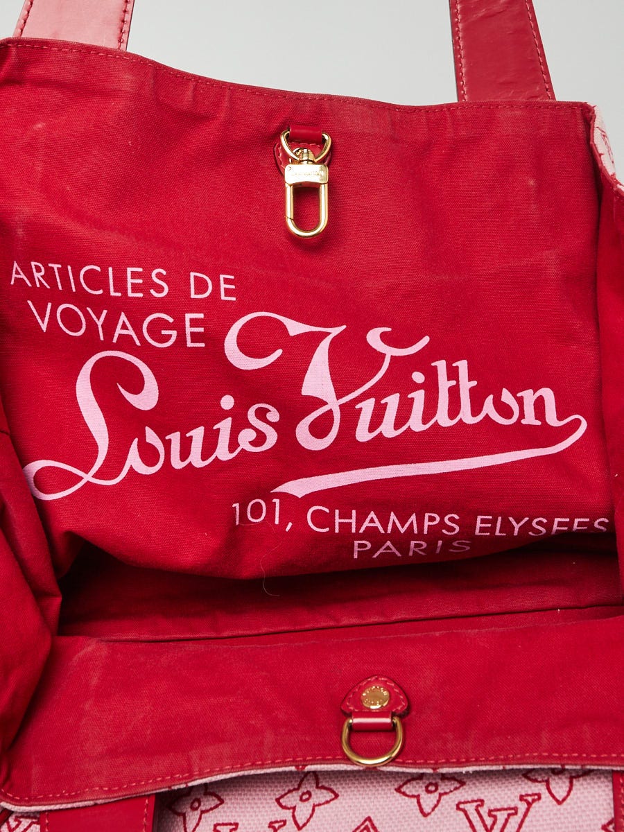Louis Vuitton Limited Edition Red Canvas Cabas Ipanema PM Bag - Yoogi's  Closet