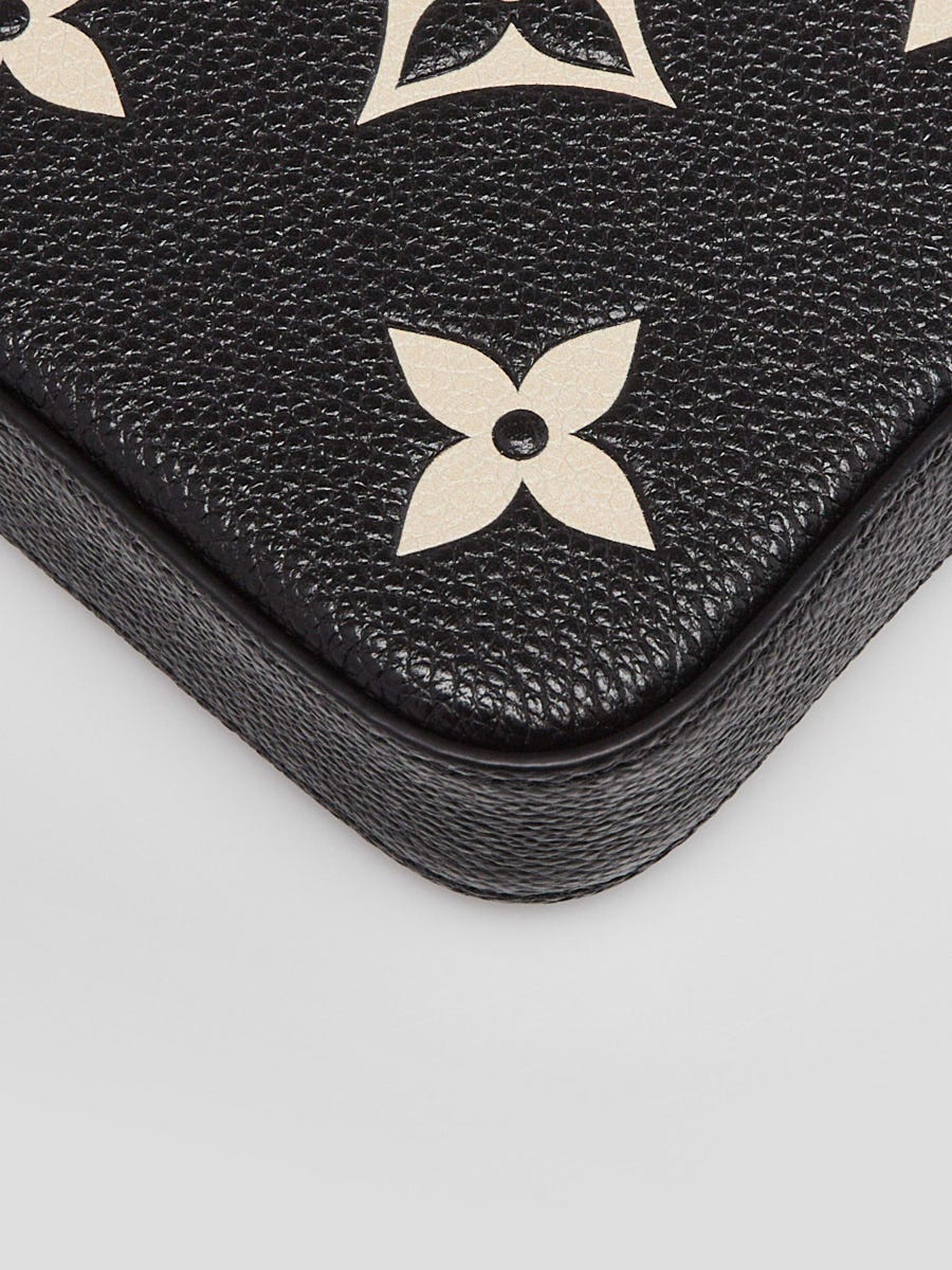 Louis Vuitton Bi-Color Black/Cream Giant Monogram Empreinte Leather Felicie  Pochette Bag - Yoogi's Closet