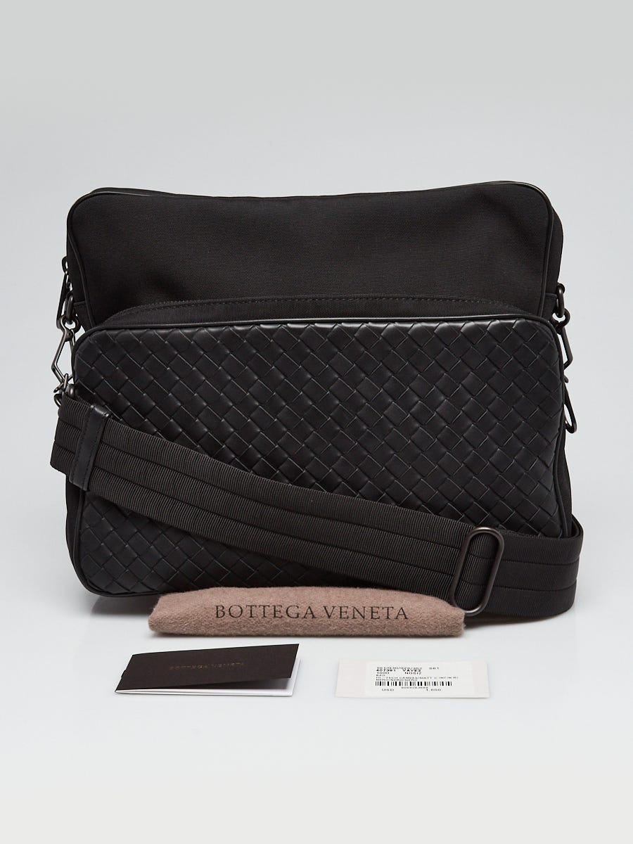 Men's Camera Bag Classic Intrecciato Crossbody Bag by Bottega Veneta