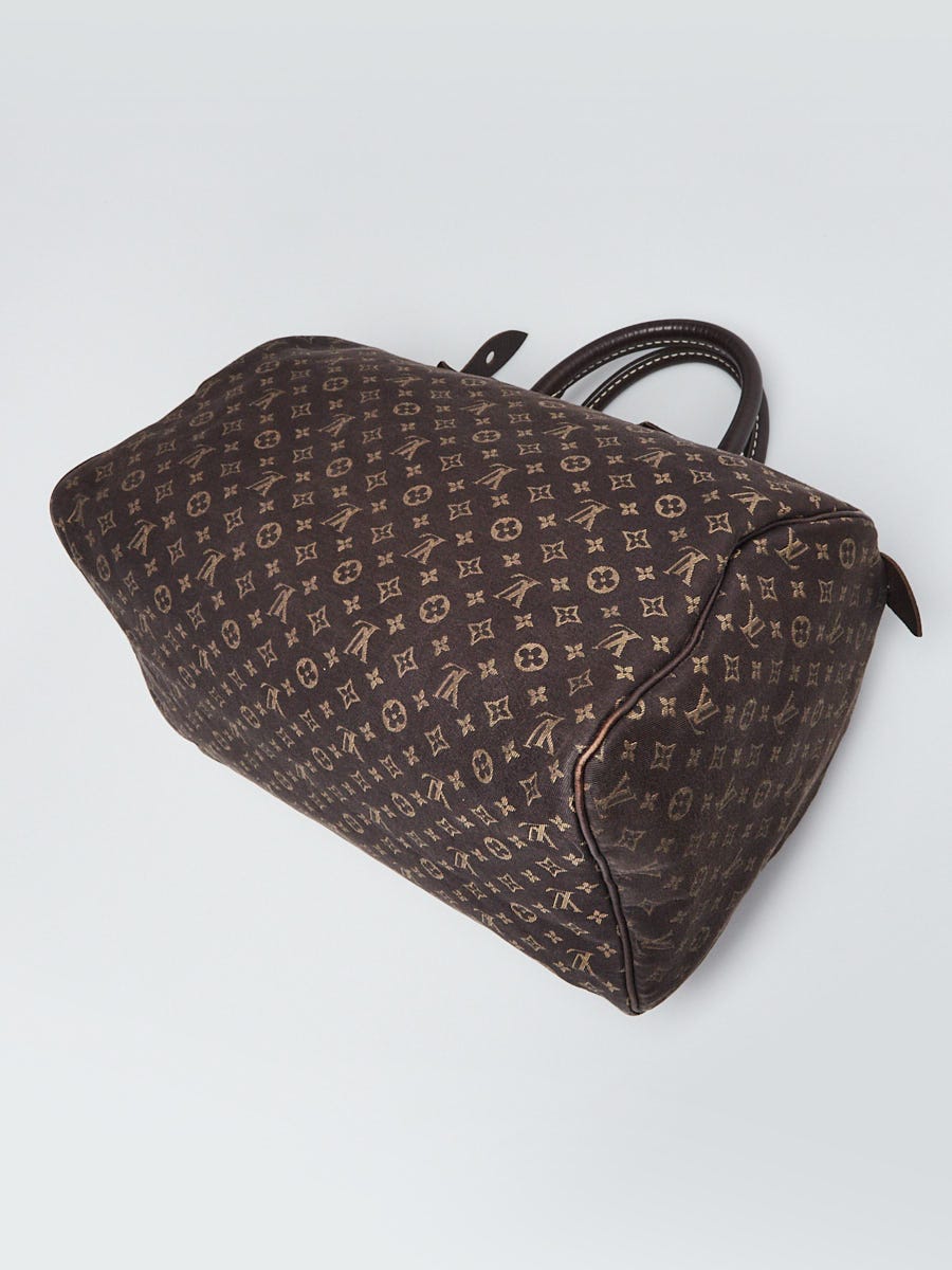 Louis Vuitton Ebene Mini Lin Speedy 30 Bag - Yoogi's Closet