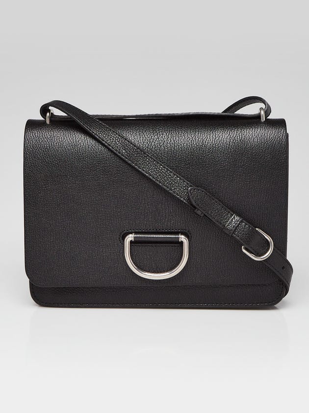 Burberry Black Leather Medium D-Ring Crossbody Bag