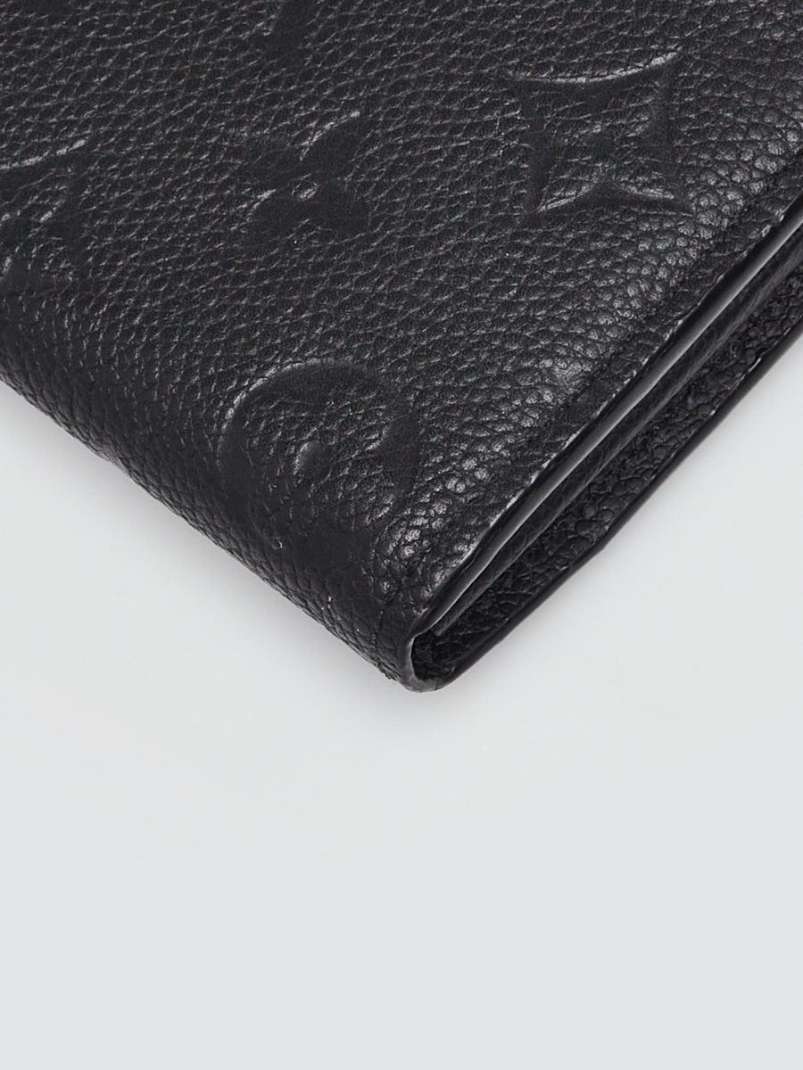 Louis Vuitton Black Monogram Shadow Leather Brazza Wallet