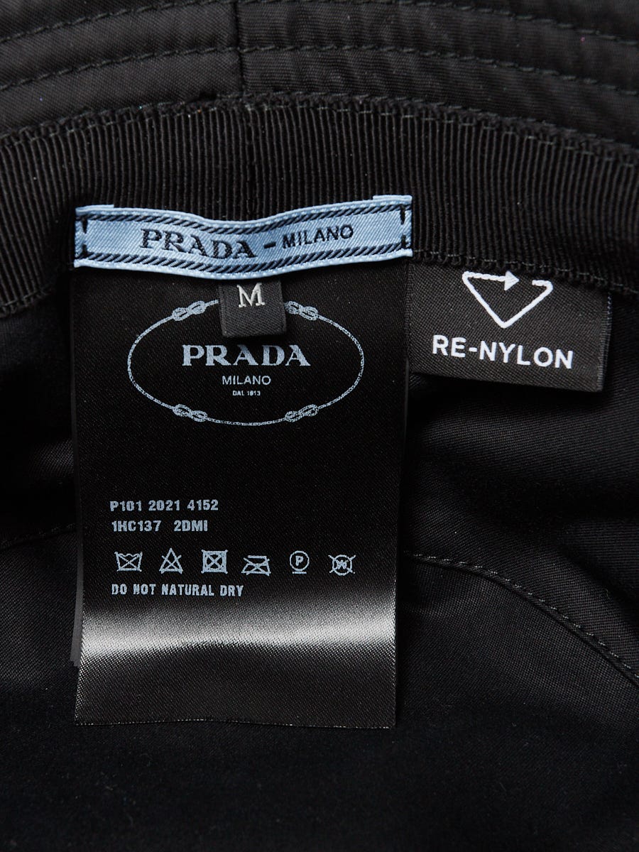 Prada Black Re-Nylon Bucket Hat Size M - Yoogi's Closet