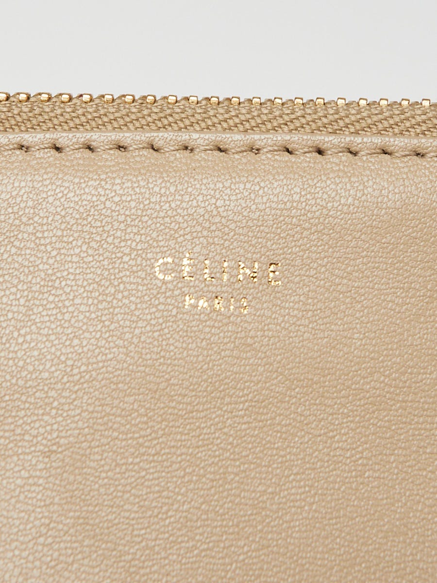 Céline Celine trio bag in small Beige Leather ref.43616 - Joli Closet