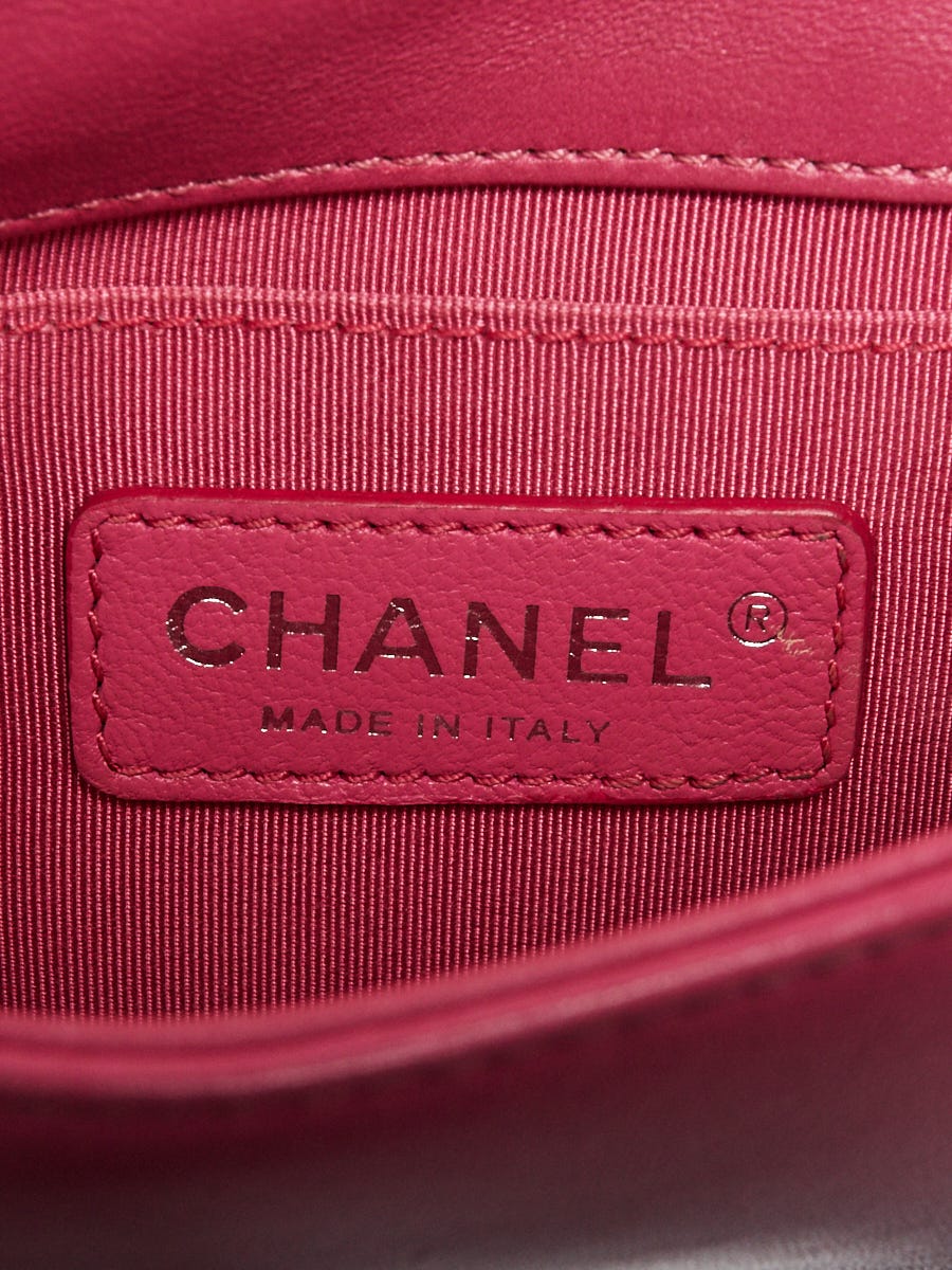 Chanel Pink Ombre Plexiglass and Patent Leather Boy Brick Chanel Pink Ombre Plexiglass and Patent Leather Boy Brick