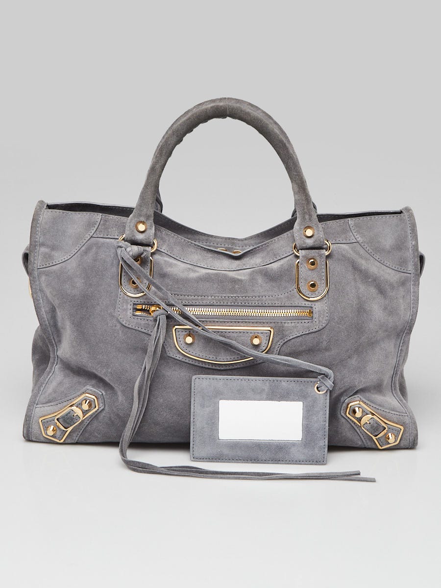 Gray balenciaga online bag