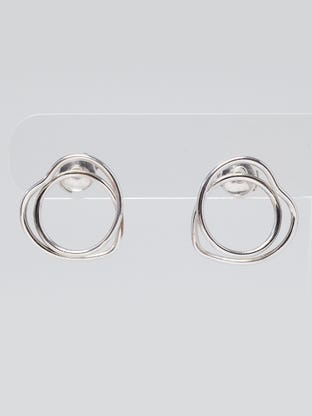 Sterling Silver Vertige Coeur Earrings