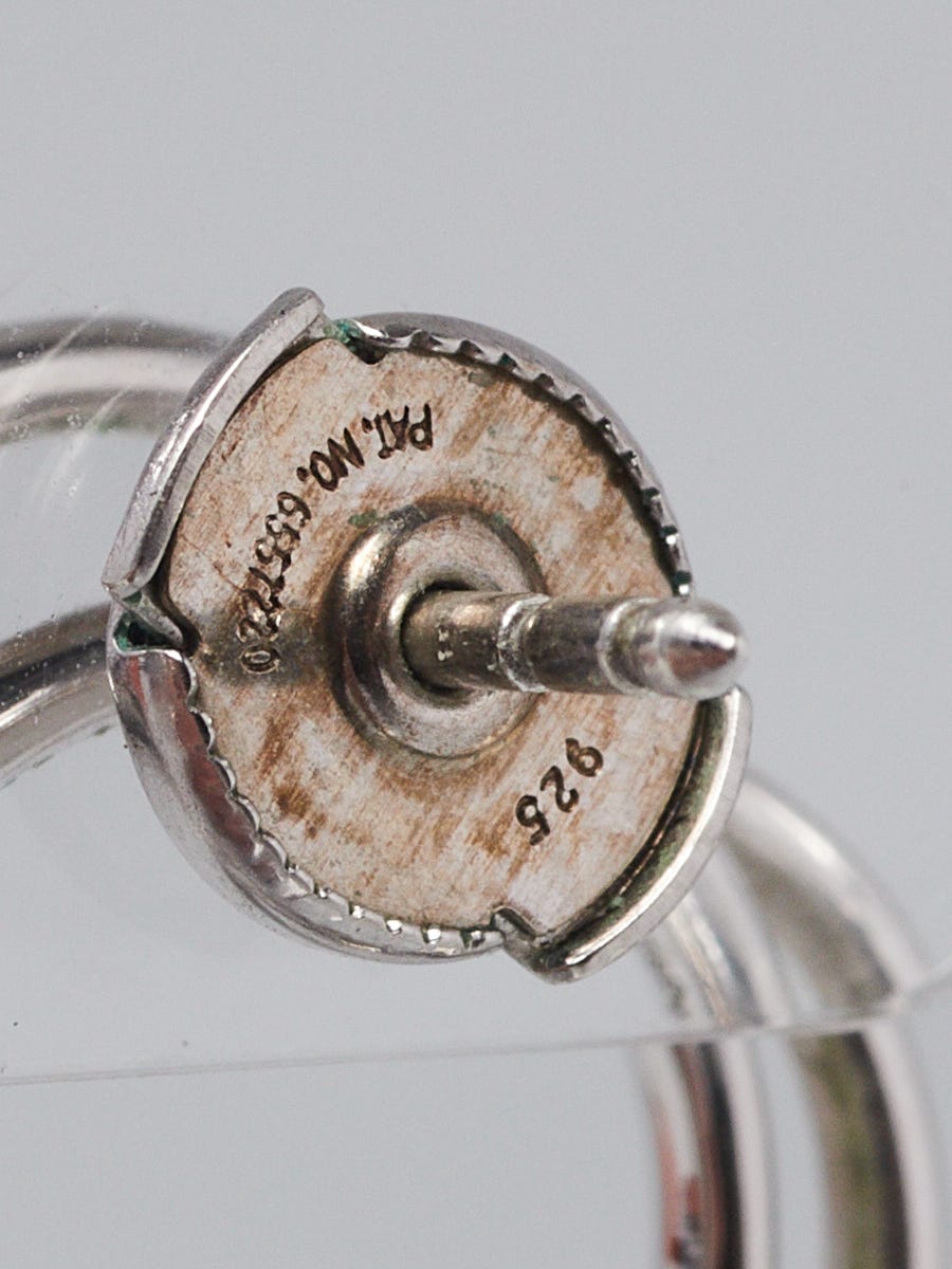 Hermes Sterling Silver Vertige Coeur Earrings | Yoogi's Closet
