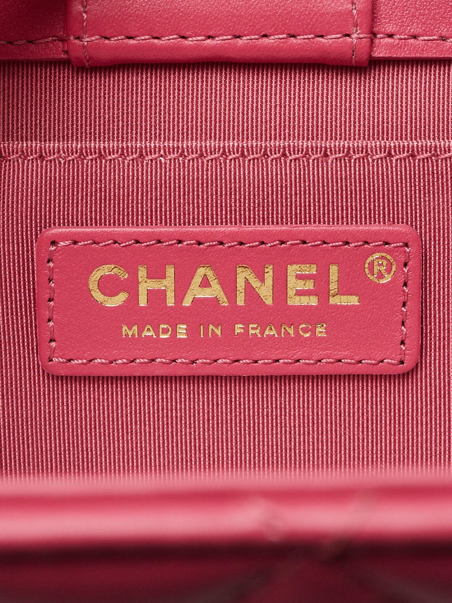Chanel Rose Quilted Lambskin Leather Small Accordion Bag | Yoogi's