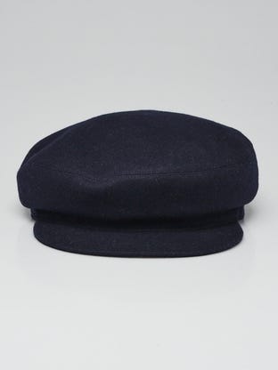 Navy Blue Wool Casquette Belle-Ile Hat Size 58