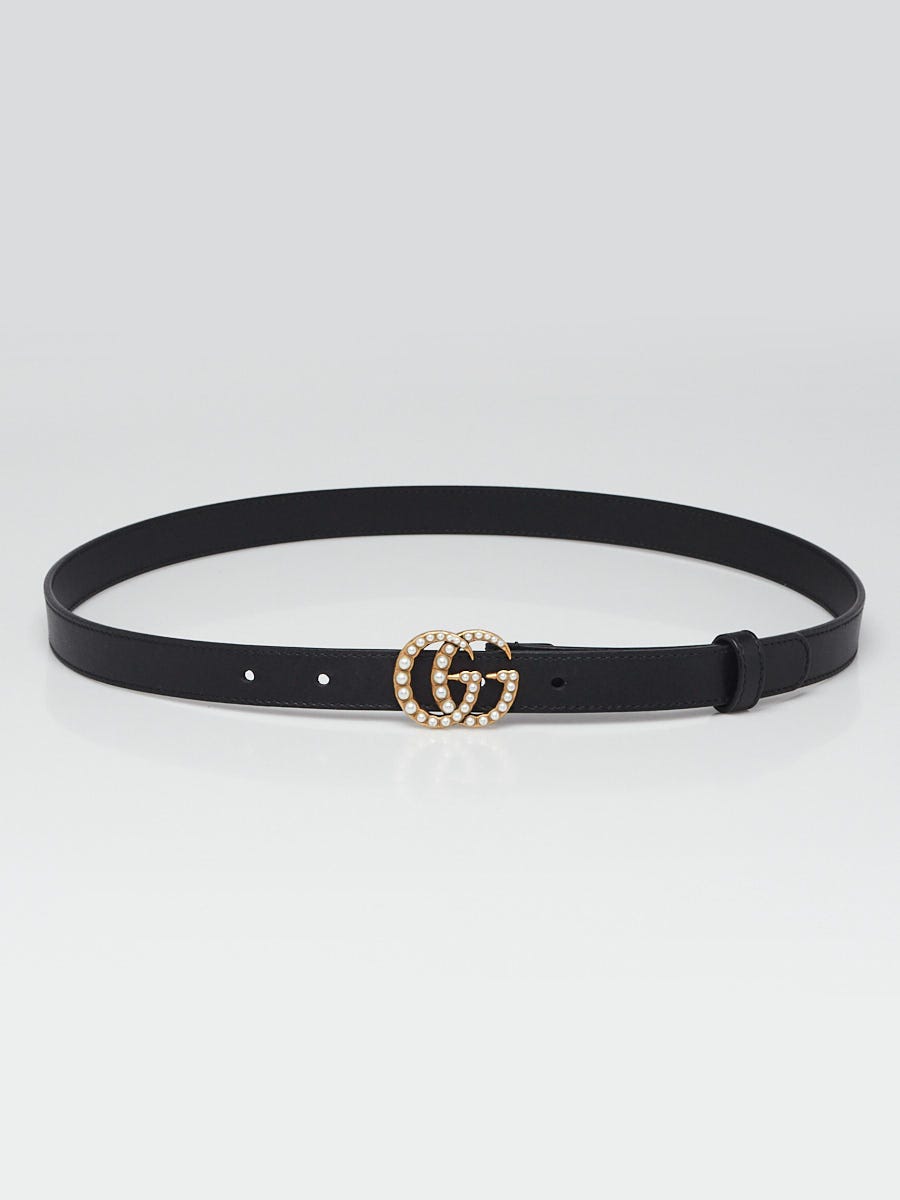 Gucci Interlocking GG Signature Leather Belt - Size 34