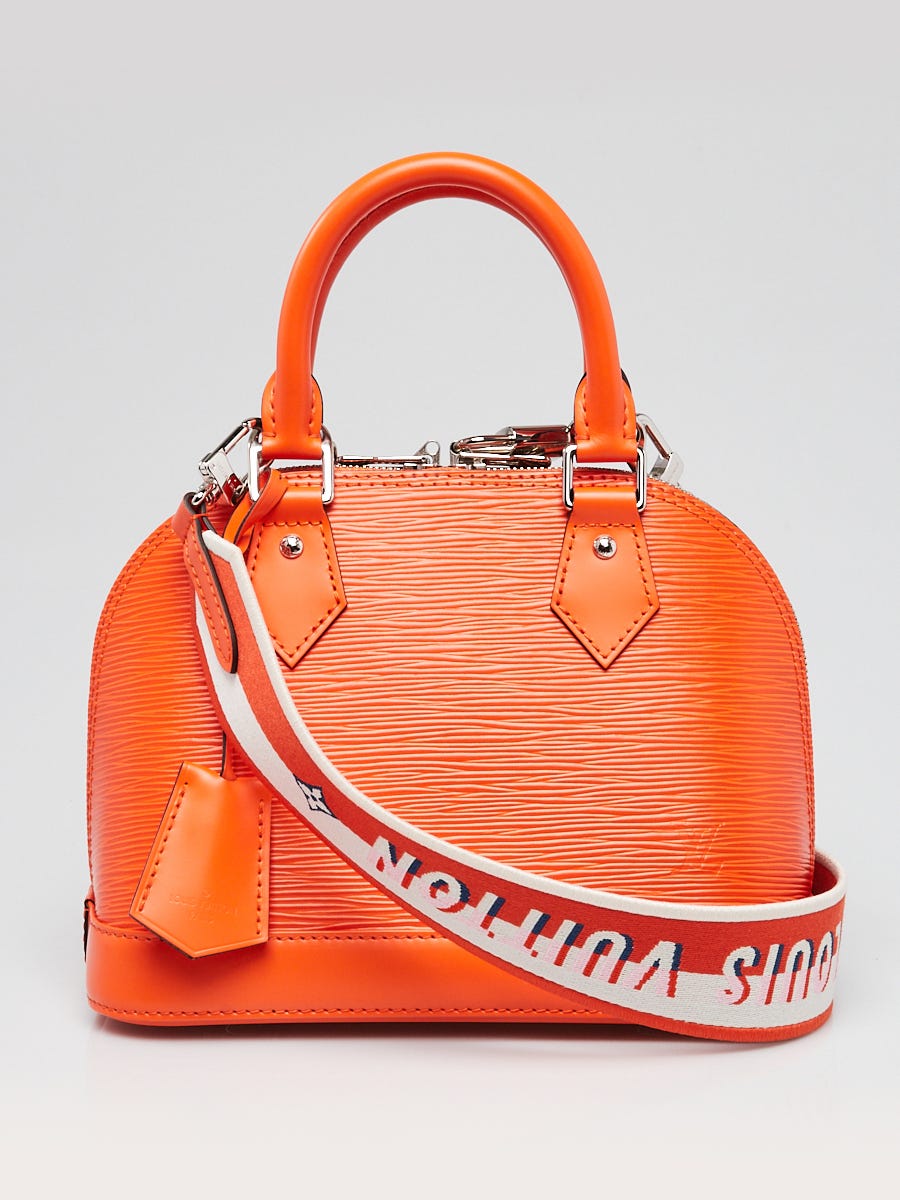 Louis Vuitton Orange Minnesota Epi Leather Alma BB w/ Jacquard